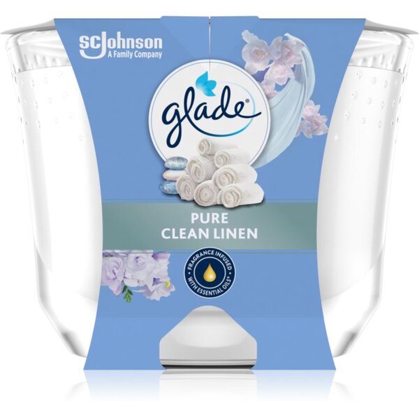 GLADE Pure Clean Linen mirisna svijeća 204 g