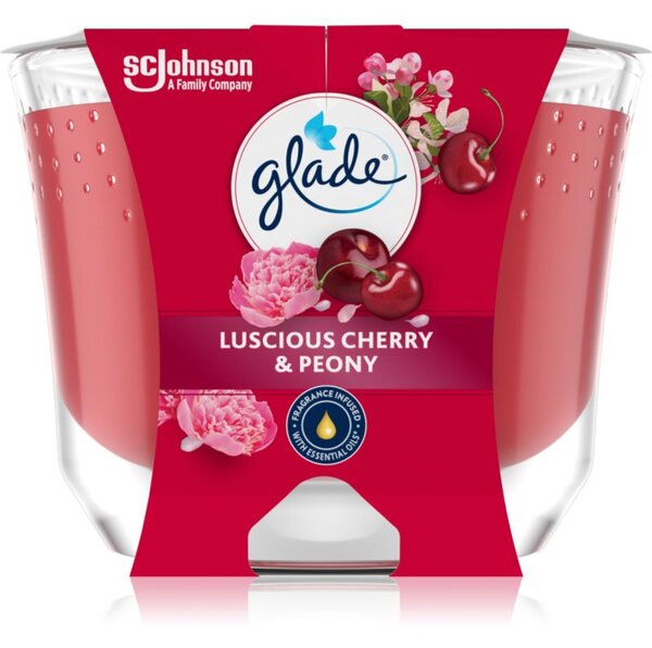 GLADE Luscious Cherry & Peony mirisna svijeća 204 g