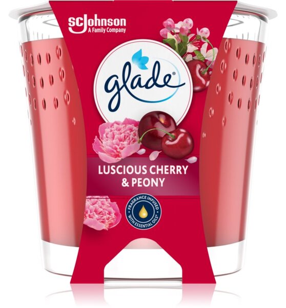 GLADE Luscious Cherry & Peony mirisna svijeća 112 g