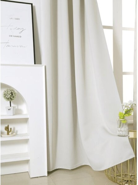 2x Bijelo-krem zavjesa OXFORD 140x250 cm