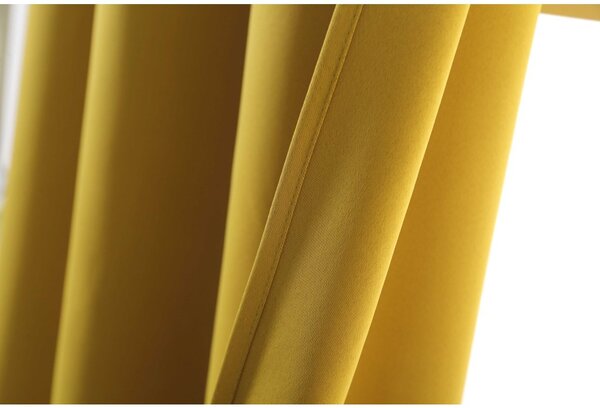 2x Žuta zavjesa OXFORD 140x250 cm