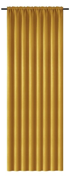 Žuta zavjesa OXFORD 140x250 cm Sistem za vješanje: Metalni prstenovi