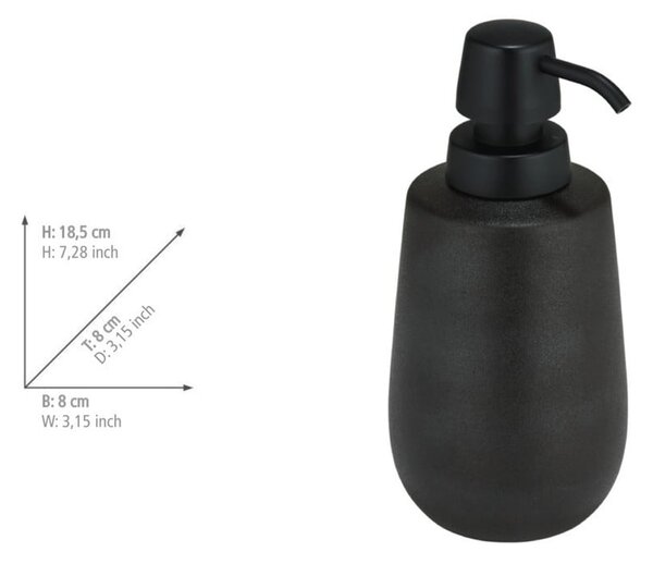Crni keramički dozator sapuna 490 ml Nerno – Wenko