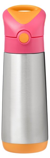 B.box Termo bočica sa slamkom 500 ml, Streawberry shake