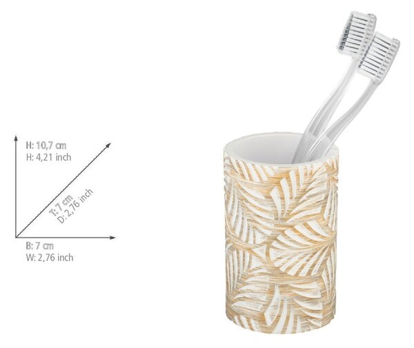 Bež set pribora za kupaonicu od polyresina Terralba – Wenko