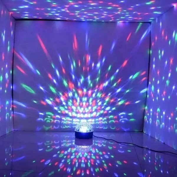 Disco LED RGB projektor i MP3 Bluetooth Player + USB ključ i daljinski upravljač