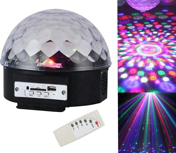 Disco LED RGB projektor i MP3 uređaj 18W + daljinski upravljač