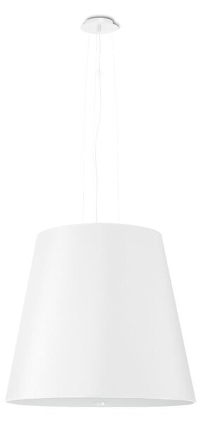 Bijelo viseće svjetlo sa staklenim sjenilom ø 50 cm Tresco - Nice Lamps