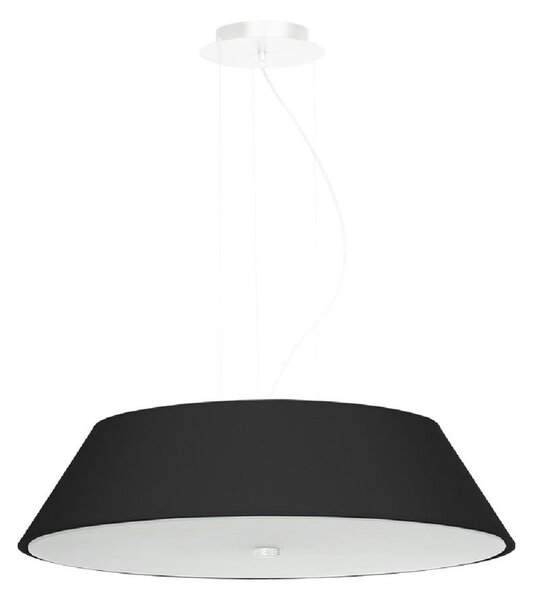 Crno viseće svjetlo sa staklenim sjenilom ø 60 cm Hektor - Nice Lamps