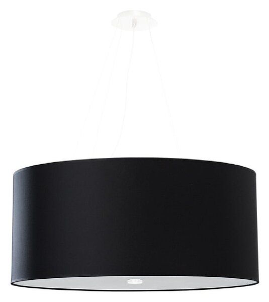 Crno viseće svjetlo sa staklenim sjenilom ø 60 cm Volta - Nice Lamps