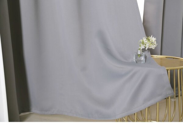 2x Svijetlo siva zavjesa OXFORD 140x250 cm