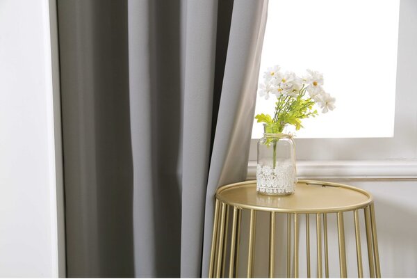 2x Svijetlo siva zavjesa OXFORD 140x250 cm