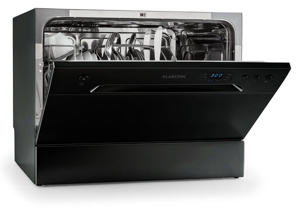 Klarstein Amazonia 6, perilica posuđa, 1380W, F, 49dB, 6 kompleta posuđa, upravljanje tipkama