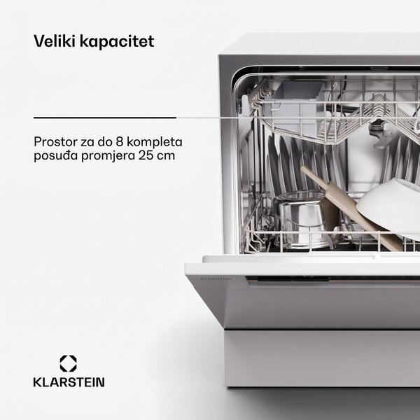 Klarstein Amazonia Eco 8, perilica posuđa