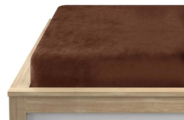 Plahta mikropliš SOFT BRONE 90x200 cm smeđa