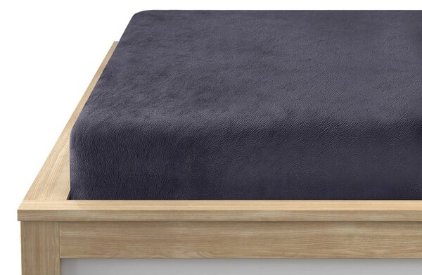 Plahta mikropliš SOFT BRONE 90x200 cm antracitno siva