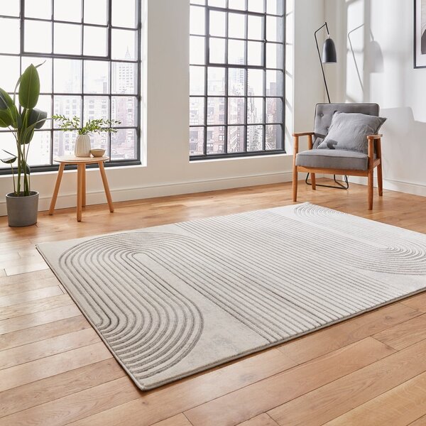 Svijetlo sivi/krem tepih 80x150 cm Apollo – Think Rugs