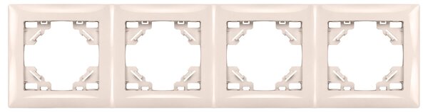 Četverostruki okvir za utičnice OSTE JNH016-4F Beige