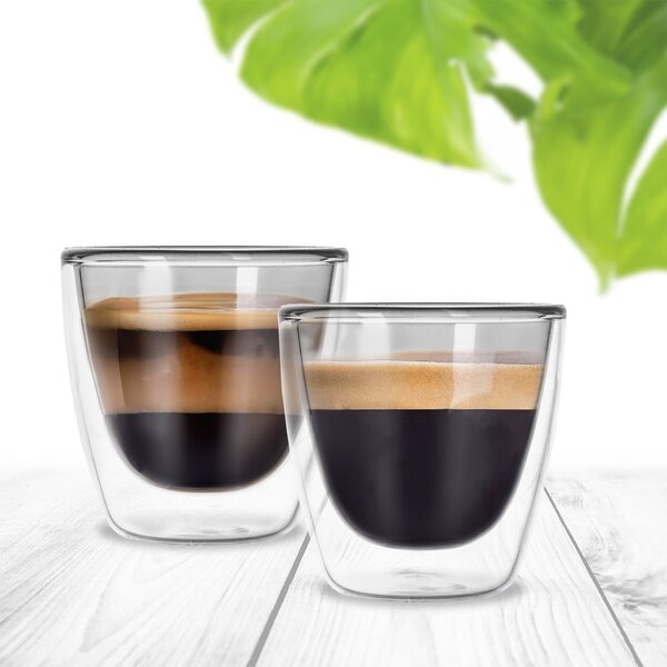 Staklene šalice u setu 2 kom za espresso 110 ml – Orion