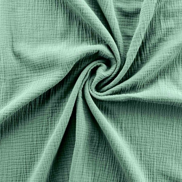Svijetlo zelena posteljina za bračni krevet/za produženi krevet od muslina 240x220 cm Angelia – douceur d'intérieur