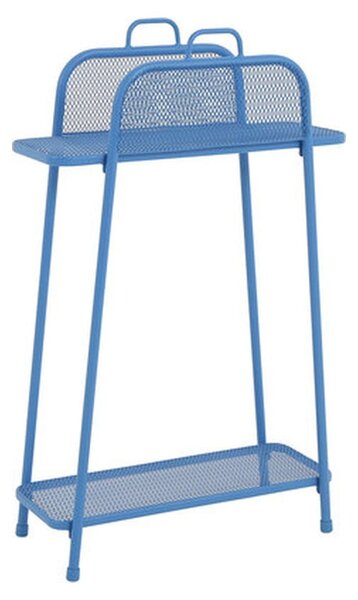 Plava metalna polica za balkon ADDU MWH, visina 105,5 cm