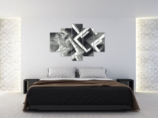 Apstraktna slika kockica (150x105 cm)