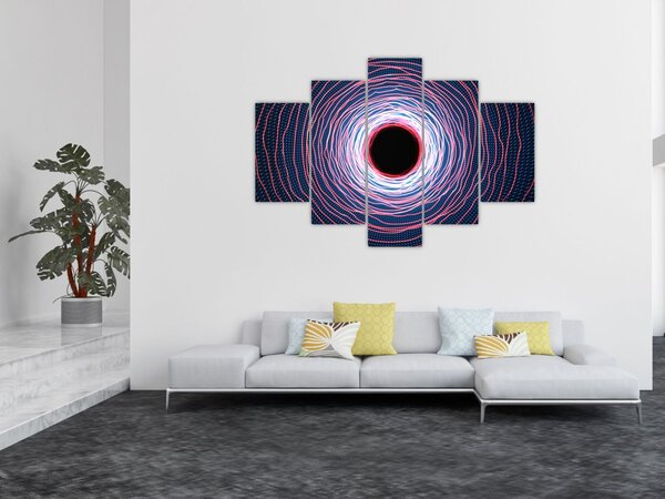 Slika apstrakcije kruga (150x105 cm)