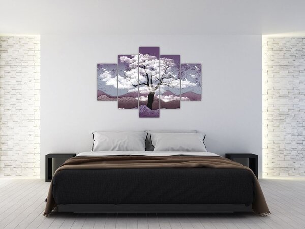 Slika - Stablo u oblacima (150x105 cm)