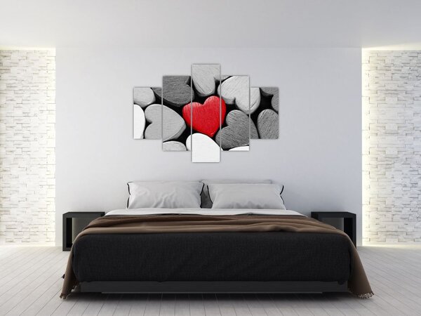 Slika drvenih srca (150x105 cm)