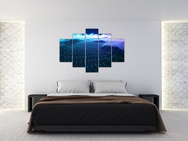 Slika - Planine u računalnom modelu (150x105 cm)