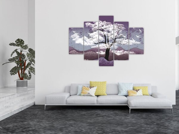 Slika - Stablo u oblacima (150x105 cm)