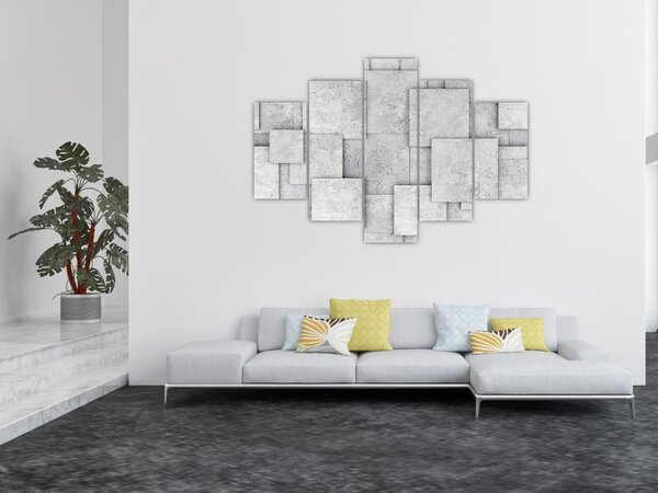 Slika - Apstrakcija betonskih pločica (150x105 cm)