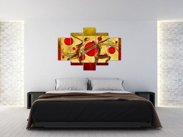 Apstraktna slika s dvije žene (150x105 cm)