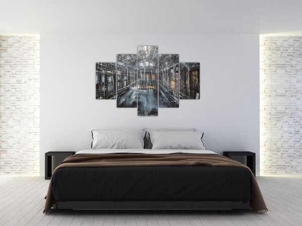 Slika interijera stare zgrade (150x105 cm)
