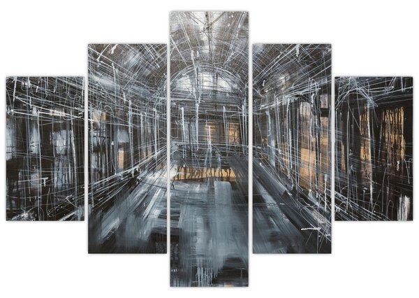 Slika interijera stare zgrade (150x105 cm)