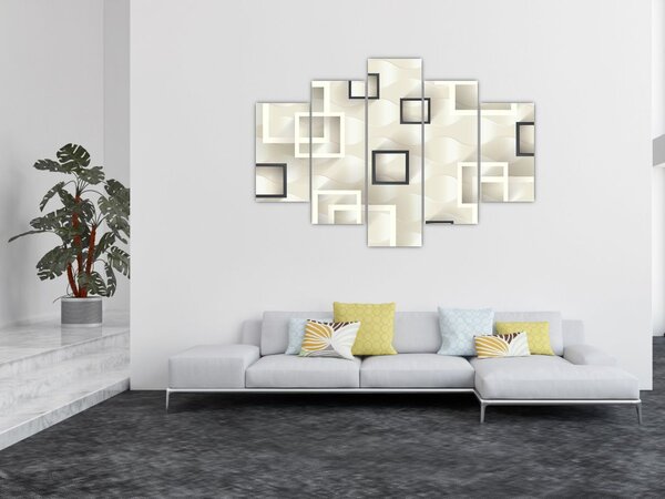 Geometrijska apstraktna slika (150x105 cm)