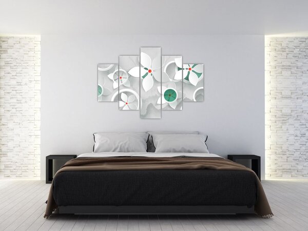 Slika cvjetne apstrakcije (150x105 cm)