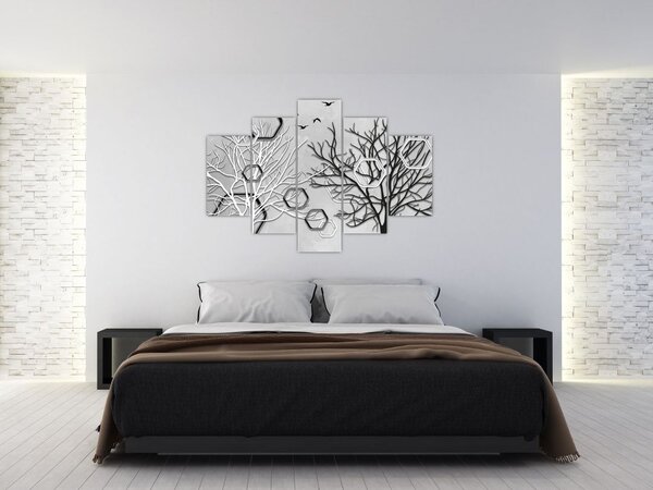 Apstraktna slika s drvećem (150x105 cm)