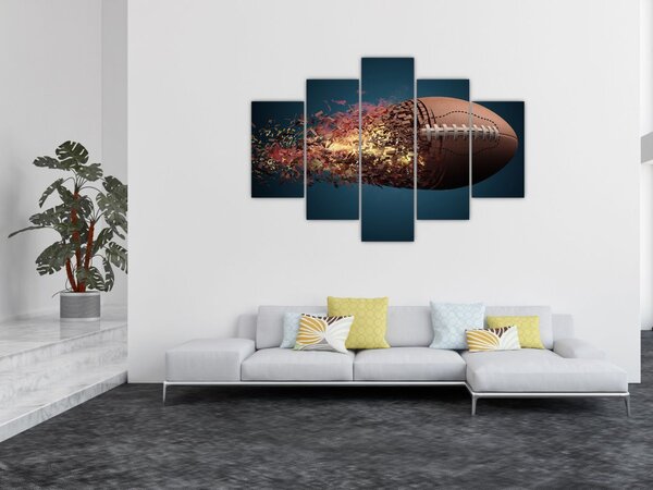 Slika - Ragbi lopta u akciji (150x105 cm)