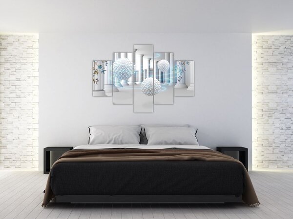 Apstraktna slika u antičkom stilu (150x105 cm)