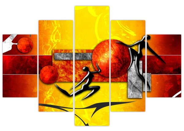 Slika -Naslikan prikaz čovječanstva (150x105 cm)
