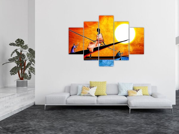 Slika drevne antičke slike (150x105 cm)