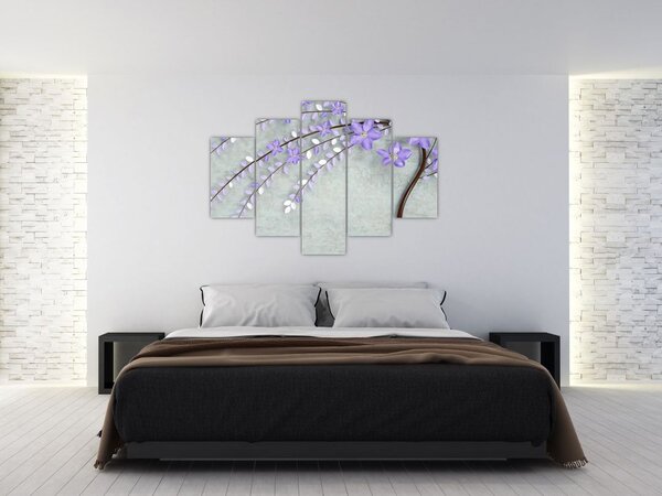 Slika - Ljubičasta kiša (150x105 cm)
