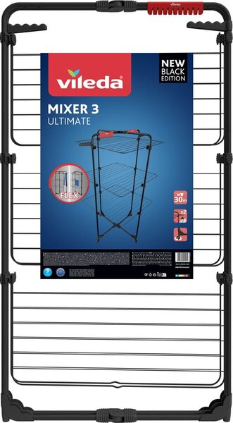Crna sušilica za rublje 30 m Mixer 3 – Vileda