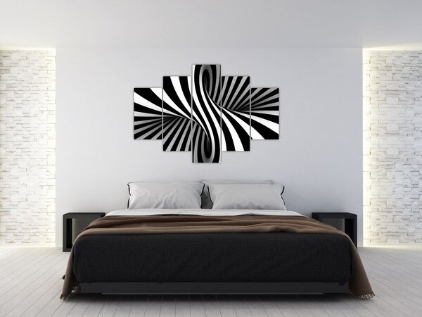 Apstraktna slika sa zebrastim prugama (150x105 cm)