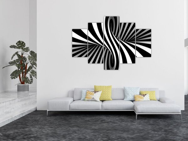 Apstraktna slika sa zebrastim prugama (150x105 cm)
