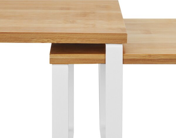 Set bambusovih organizatora CEZAR, 2 kom, smeđa/bijela SongmicsHome