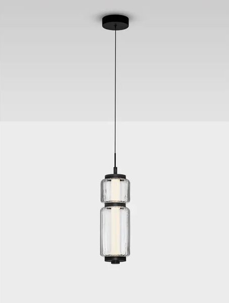 LIESSA LED VISILICA CRNA/STAKLO 7W IP20 3000K NL9540291