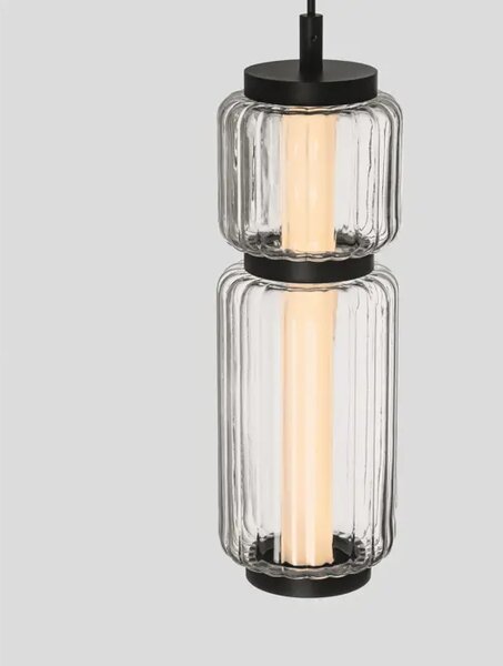 LIESSA LED VISILICA CRNA/STAKLO 7W IP20 3000K NL9540291