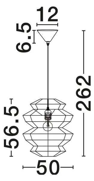 NUA VISILICA E27 1X12W IP20 NL9586643